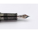 Nakaya Cigar Portable Ishi-me Kan-shitsu Technique in Silver Finish Fountain Pen