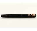 Nakaya Piccolo Long Writer Kuro-Roiro String-Rolled Model Fountain Pen with Pinkgold Spider Stopper