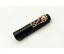 Nakaya Piccolo Long Writer Kuro-Roiro String-Rolled Model Fountain Pen with Pinkgold Spider Stopper