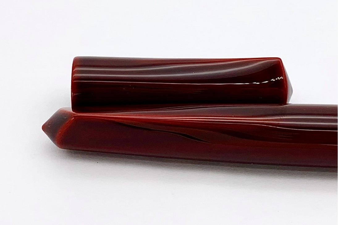 Nakaya Dorsal Fin Version 2 Aka-Tamenuri Fountain Pen