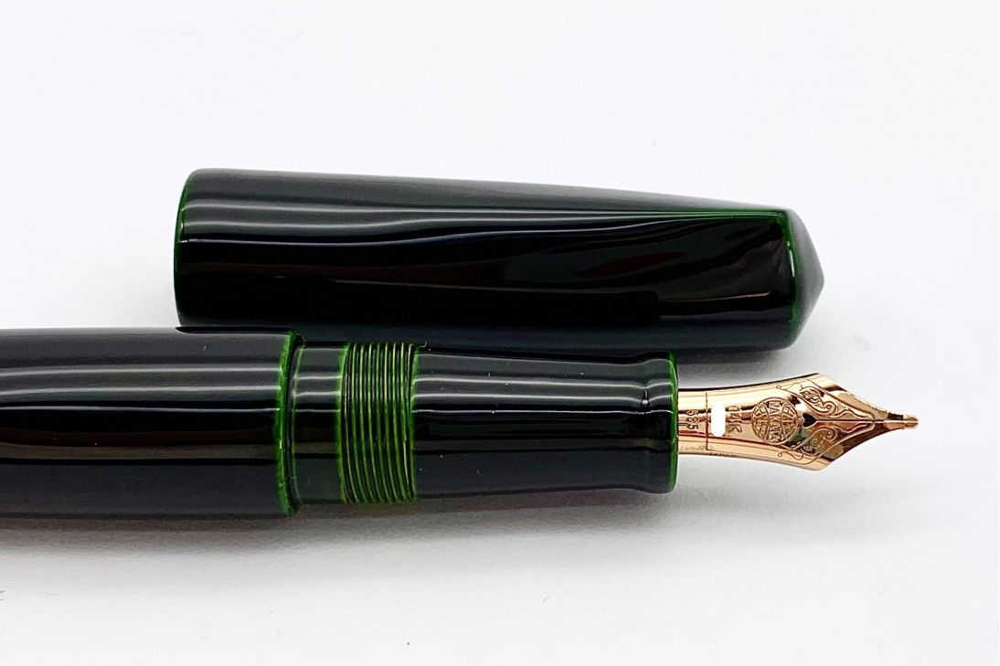 Nakaya Dorsal Fin Version 2 Midori-Tamenuri Fountain Pen
