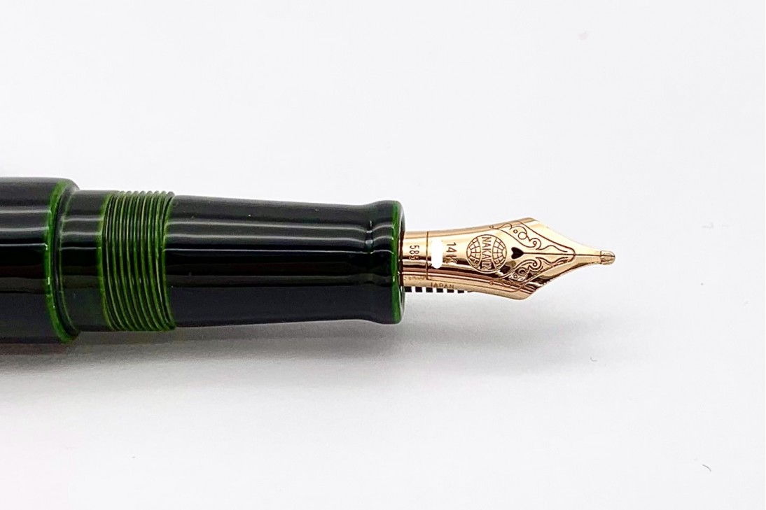 Nakaya Dorsal Fin Version 2 Midori-Tamenuri Fountain Pen