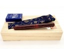 Nakaya Piccolo Long Cigar Aka-Tamenuri String-Rolled Model Fountain Pen