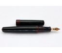 Nakaya Piccolo Long Cigar Kuro-Tamenuri String-Rolled Model Fountain Pen