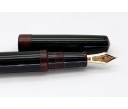 Nakaya Piccolo Long Cigar Kuro-Tamenuri String-Rolled Model Fountain Pen