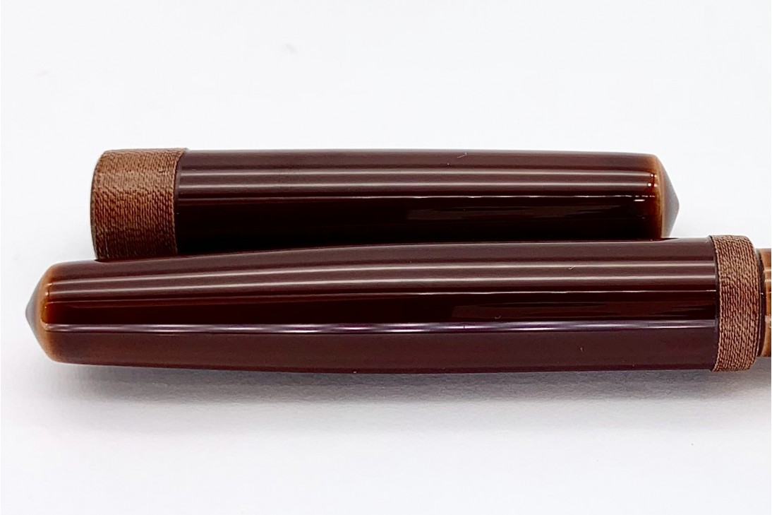 Nakaya Piccolo Long Cigar Toki-Tamenuri String-Rolled Model Fountain Pen