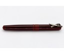 Nakaya Piccolo Long Writer Aka-Tamenuri String-Rolled Model Fountain Pen with Sword Stopper