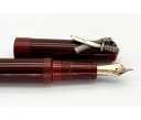 Nakaya Piccolo Long Writer Aka-Tamenuri String-Rolled Model Fountain Pen with Sword Stopper