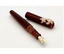 Nakaya Piccolo Long Writer Toki-Tamenuri Fountain Pen with Pinkgold Sea Turtle Stopper