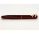 Nakaya Piccolo Long Writer Toki-Tamenuri Fountain Pen with Pinkgold Sea Turtle Stopper