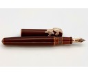 Nakaya Piccolo Long Writer Toki-Tamenuri Fountain Pen with Pinkgold Sea Turtle Stopper