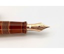 Nakaya Piccolo Long Writer Toki-Tamenuri Fountain Pen with Pinkgold Sea Turtle Stopper
