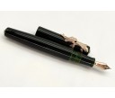 Nakaya Piccolo Long Writer Midori-Tamenuri Fountain Pen with Pink Gold Carp (Koi) Stopper