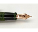 Nakaya Piccolo Long Writer Midori-Tamenuri Fountain Pen with Pink Gold Carp (Koi) Stopper