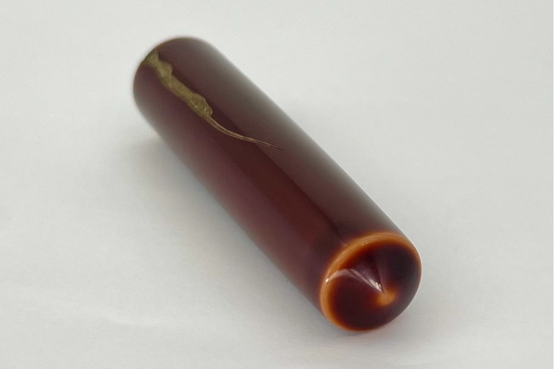 Nakaya Piccolo Long Cigar Negoro Style Nuno Kise Hon Kataji Toki-Tamenuri Fountain Pen