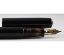 NAKAYA PICCOLO LONG KURO TAMENURI LOTUS FLOWER FOUNTAIN PEN